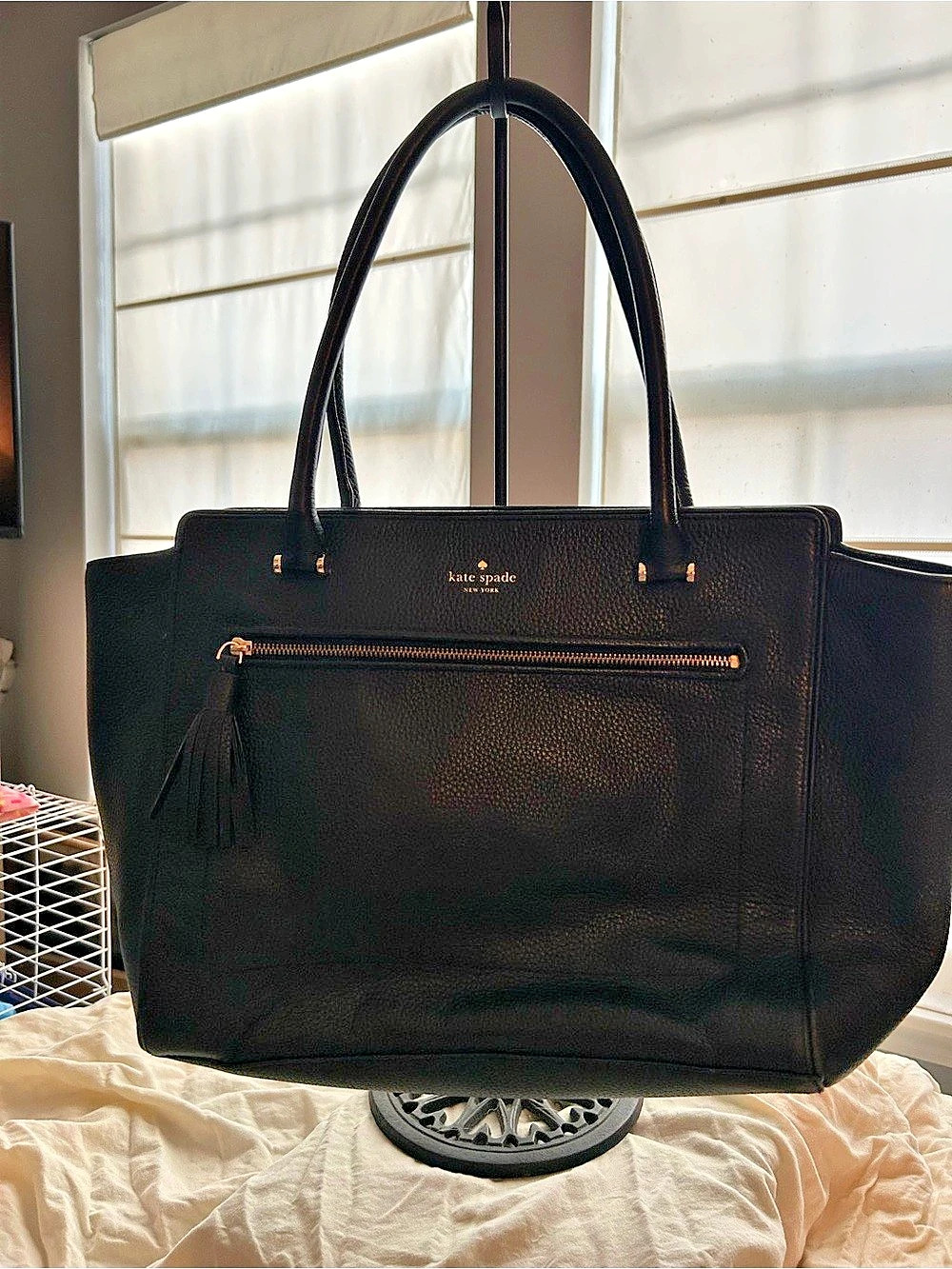 Kate Spade Black Tote Bag Like New